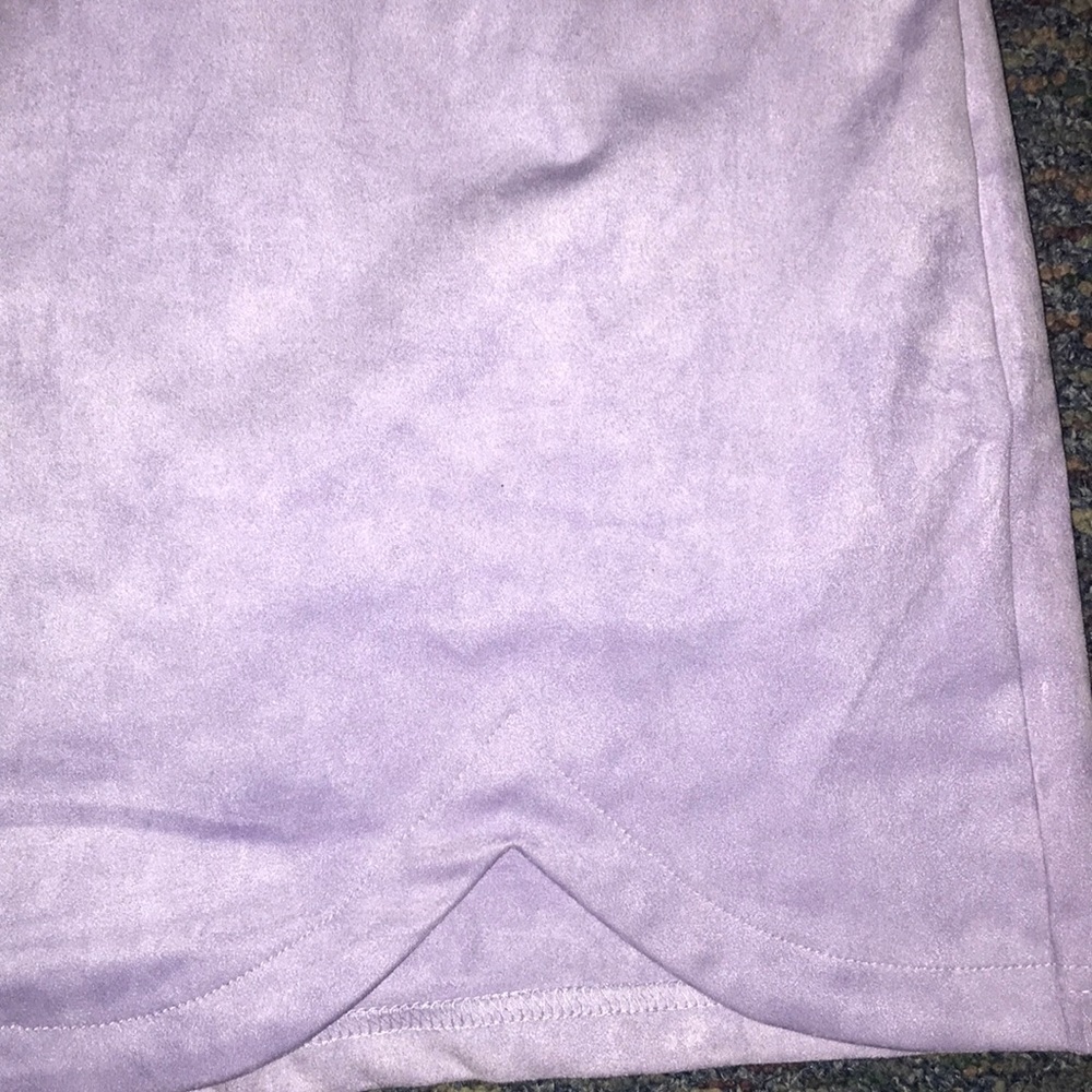 Forever 21 mini purple suede dress - Picture 4 of 5